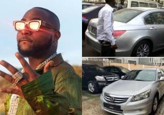 “His Throw Back Is Not Even Yet Some People Present” – Reactions As Photos Of Davido’s First Car Surfaces