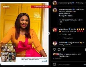 It Was Just A Dream – Mary Njoku Reacts As She Makes 2023 Forbes Women List