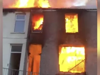 Pontypridd homes evacuated after fire at terraced house