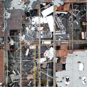 Rare tornado tears into small town near Los Angeles