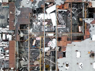 Rare tornado tears into small town near Los Angeles