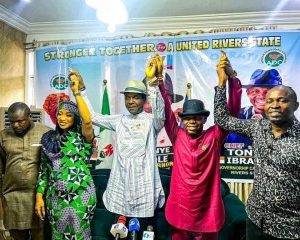 Rivers - ADC Candidate & Deputy (Tonto Dikeh) Endorse Tonye Cole For Governor