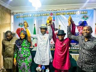 Rivers - ADC Candidate & Deputy (Tonto Dikeh) Endorse Tonye Cole For Governor