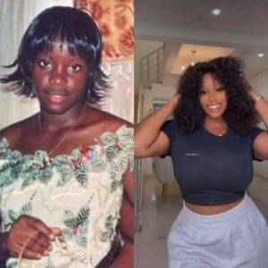 Thank God For Glow Up – Ex-BBNaija Housemate, Eriata Ese Writes As She Shares Before And Now Photo