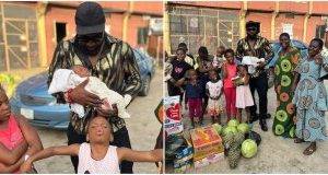 Harrysong Emotional As He Visits Orphanage, Poses With Children (Photo)