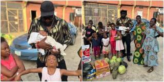 Harrysong Emotional As He Visits Orphanage, Poses With Children (Photo)