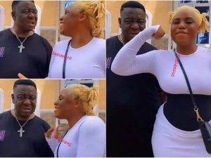 Mr Ibu Showers Faughter, Jasmine With Prayers As She Acquires Brand New Car