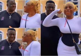 Mr Ibu Showers Faughter, Jasmine With Prayers As She Acquires Brand New Car