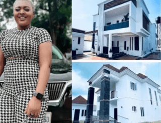 Actress, Favour Oma Gifts Herself Two Luxury Mansions On Her Birthday (Photos)