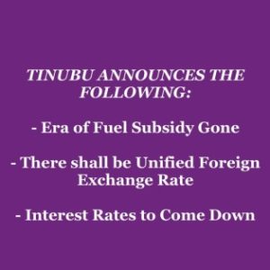 GOOD NEWS!! Tinubu Already Making Progress, See The 3 Things He Has Done 