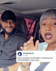 Ijele Odogwu – Yul Edochie Hails Second Wife, Judy Austin As He Shares A Video Of Them Singing While Driving Together (Video)