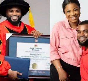 Mercy Chinwo Celebrates Her Husband As He Bags Honorary Doctorate Degree