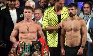 Saul 'Canelo' Alvarez v John Ryder: Mexican champion sends fans into frenzy at weigh-in