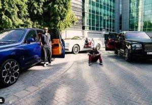 Show Me A Bigger Force – Davido Writes As He Flaunts Fleet Of Cars (Photo)