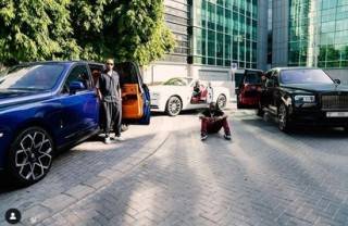 Show Me A Bigger Force – Davido Writes As He Flaunts Fleet Of Cars (Photo)