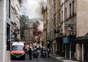 Blast in central Paris injures dozens of people, gas explosion suspected