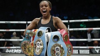 Natasha Jonas: Liverpool fighter becomes two-weight world champion with TKO win against Kandi Wyatt