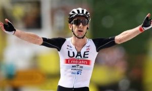 Tour de France Britain's Adam Yates beats twin Simon to win stage one