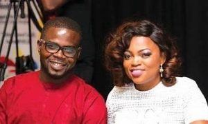 At the premiere of the film, Funke Akindele and his ex husband, J.C. Skillz, were in good spirits.