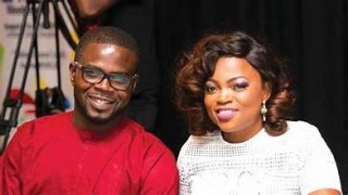 At the premiere of the film, Funke Akindele and his ex husband, J.C. Skillz, were in good spirits.