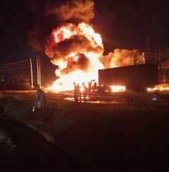 A petrol tanker explosion causes panic in Lagos.