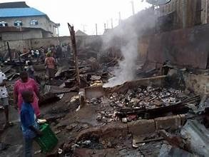 Calabar market burns down, destroying products worth millions of naira