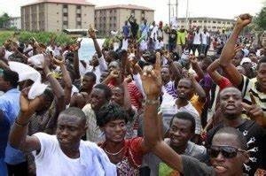 OAU students protest the price increase