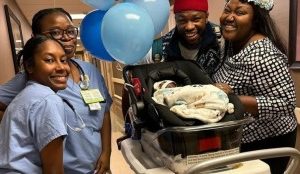 Officially, Nollywood star Stan Nze and his spouse are parents