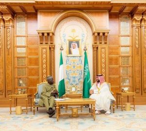 President Tinubu Meets Mohammed Bin Salman, Saudi Crown Prince