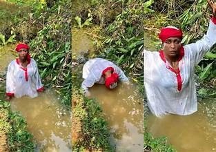 Blessing CEO Visits The Goddess Of 7 Rivers With Her New Year Sacrifice