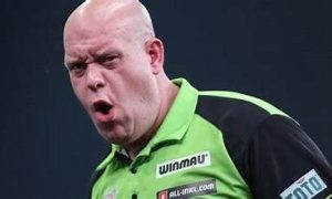 Michael van Gerwen beats Luke Littler in night two final in Berlin