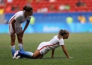 In a major upset, the US women's team suffers their second-ever defeat against Mexico, losing 2-0