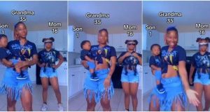 35-Year-Old Grandma Causes Buzz Online As She Shows Off Her 16-Year-Old Daughter And 1-Year-Old Grandchild