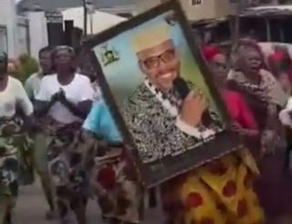 Abia Women Protest For The Release Of Nnamdi Kanu (Photo)