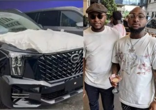 Davido Gifts Ubi Franklin A Brand New Car (photos)