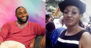 Davido shares throwback photo of late mother, describes her as a “Baddie”