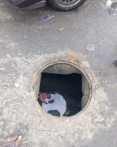 Day-Old Baby Found In Manhole In Port Harcourt (Viewer’s Discretion)