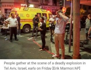 Drone Attack On Tel Aviv, Isreal Leaves One Dead At Least 10 Injured