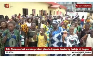 Edo Market Women Protest Against Alleged Imposition Of Iyaloja Of Lagos (Video)