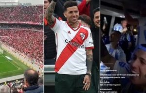 Enzo Fernandez receives a standing ovation at his former club whole stadium sing racist Argentina chant from Copa America celebrations (video)