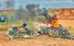 Hisbah Destroys ₦‎60 Milion Worth Of Alcohol And Illicit Drugs In Katsina