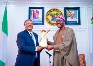 Indian High Commissioner, Shri G. Balasubramanian Visits Sanwo-Olu