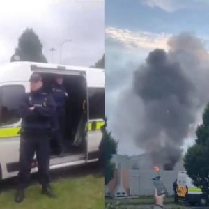 “Ireland Belongs To The Irish” Irish Citizens Rejoice As Building Meant For Housing Migrants And Asylum Seekers Is Set Ablaze