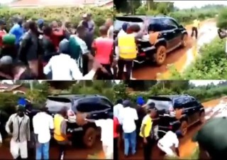 Kenyan Politician Forced To Walk On A Mud Road For Failing To Fix It (Video)