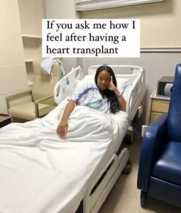 Lady Reveals Hardest Part Of Surviving Her Heart Transplant