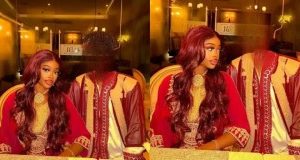 Lady Sparks Reactions As She Hides Her Man’s Face While Sharing Cute Photos