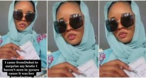 Lady flies from Dubai to Nigeria for friend’s wedding, only to discover she’s marrying her boyfriend