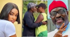 Lizzy Gold Sparks Reactions Online As She Locks Lips With Kanayo On Movie Set