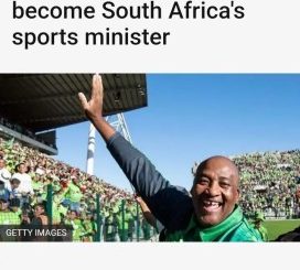 Meet SA’s New Sports Minister – Bank Robber Turned Politician (Photos)