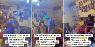 Moment Nigerian fiancée’s family pranks abroad-based man upon his arrival for introduction ceremony